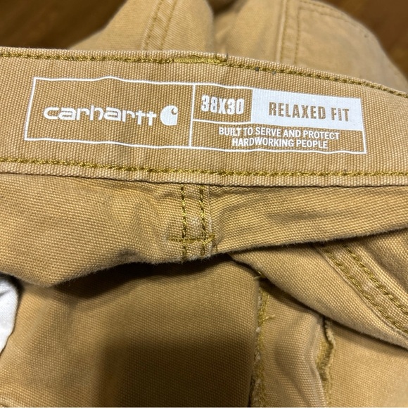 Carhartt Pants Men 38x30 Brown Relaxed Rugged Flex Workwear Canvas Utility - Picture 5 of 6